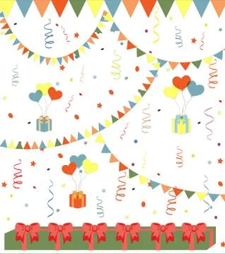Birthday vector background Stock Illustration