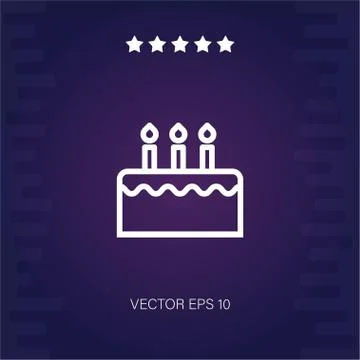 Birthday vector icon Stock Illustration