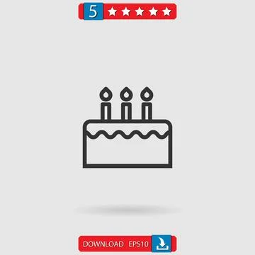 Birthday vector icon Stock Illustration