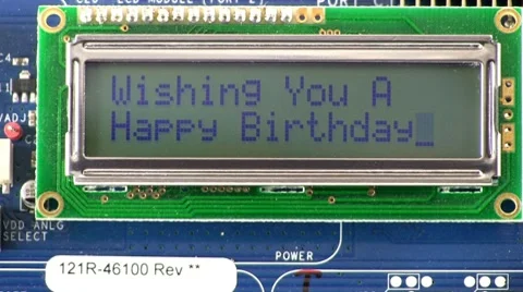 Birthday wish texting style message Stock Footage 10592384