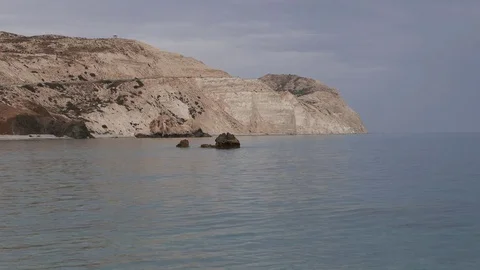 The Birthplace Of Aphrodite. Sunset Video stock 70415066