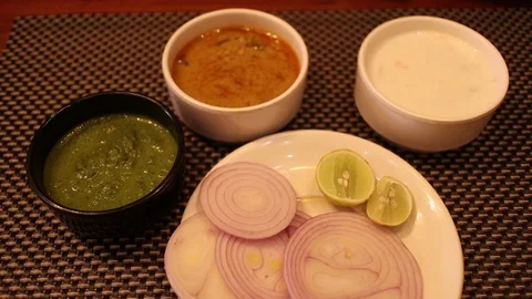 Biryani-Accompaniments Stock Footage 118283837