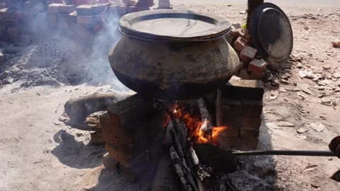 Biryani Dish cooking unique technique, Dum biriyani cooking, Delicious biriyani Stock Footage 291773814