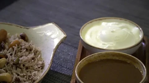 Biryani Dish Stock Footage 319951518