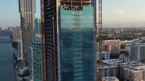 Biscayne Bay Drone Flight Video stock 246776589