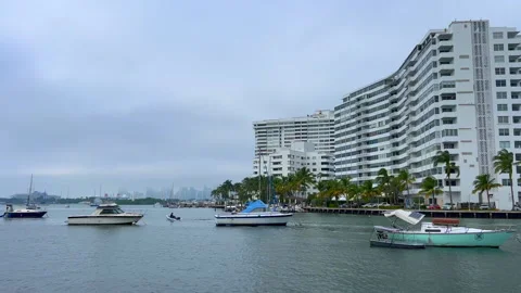 Biscayne Bay in Miami, Florida Stock Footage 221570520