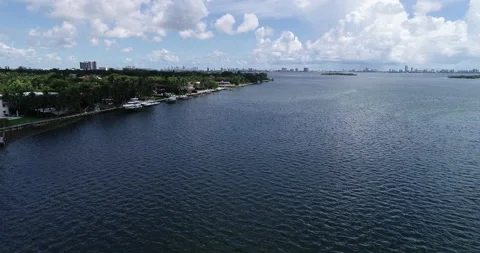 Biscayne Bay in Miami Stock Footage 206202649