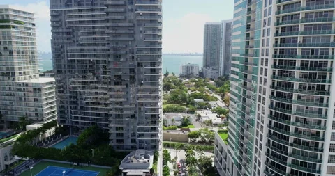 Biscayne Bay from Midtown Miami Stock Footage 149436229