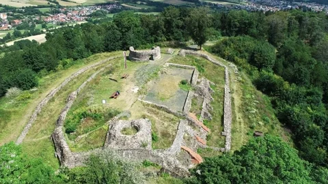 Bischofsheim Ruine 3 Video stock 140386025