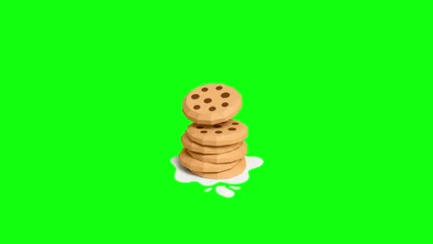 Biscuit Animation Green Screen Loop Stock-Footage 337290938
