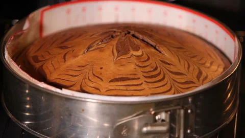 Biscuit baked in the oven Stock Footage 125307912