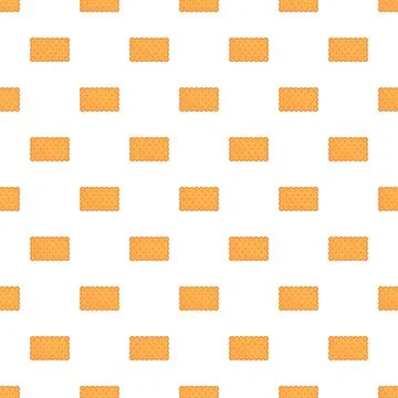 Biscuit cookies seamless pattern repeating background design Stock Illustration