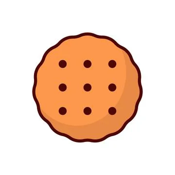 Biscuit cracker icon vector design templates simple and modern Stock Illustration