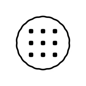 Biscuit cracker icon vector design templates simple and modern Stock Illustration