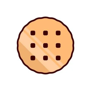 Biscuit cracker icon vector design templates simple and modern Stock Illustration