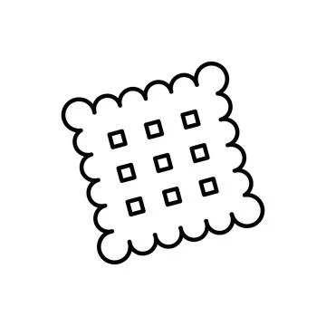 Biscuit cracker icon vector design templates simple and modern Stock Illustration