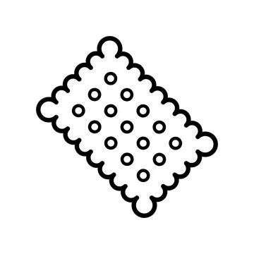 Biscuit cracker icon vector design templates simple and modern Stock Illustration