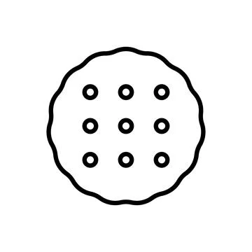 Biscuit cracker icon vector design templates simple and modern Stock Illustration