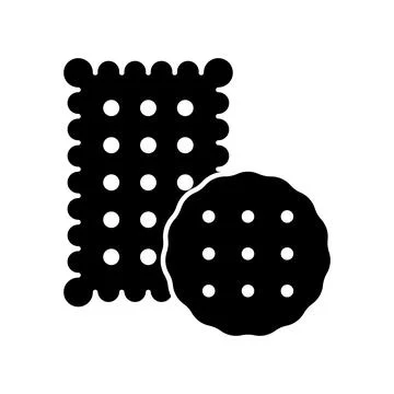 Biscuit cracker icon vector design templates simple and modern Stock Illustration