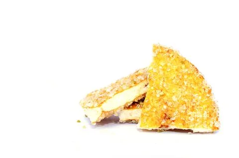 Biscuit cracker isolated on white background Stock Photos