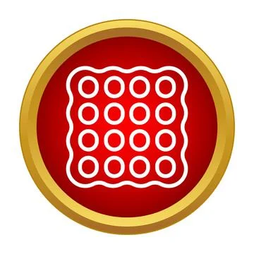 Biscuit cracker snack icon representing food concept Stock Illustration