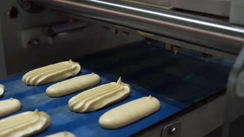 Biscuit depositing machine Stock Footage 69853484