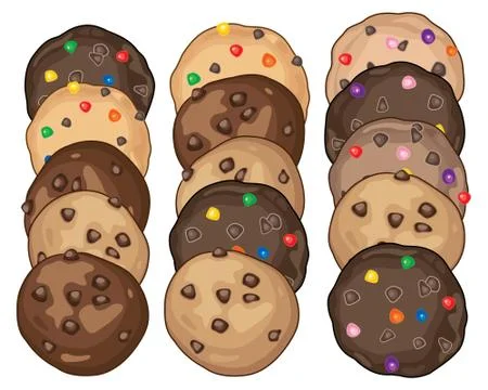 Biscuit display Illustrazione stock