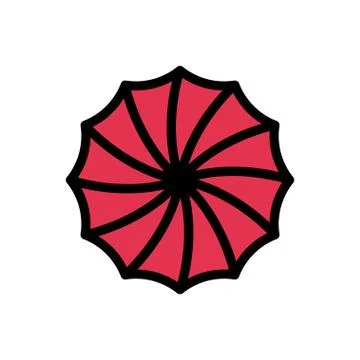 Biscuit flat color icon Illustrazione stock