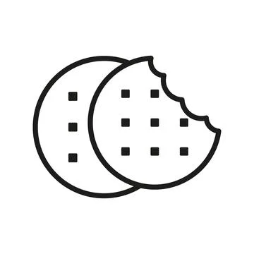 Biscuit food bakery icon vector basic design simple and modern 스톡 일러스트