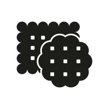 Biscuit food bakery icon vector basic design simple and modern 스톡 일러스트
