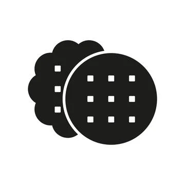 Biscuit food bakery icon vector basic design simple and modern 스톡 일러스트
