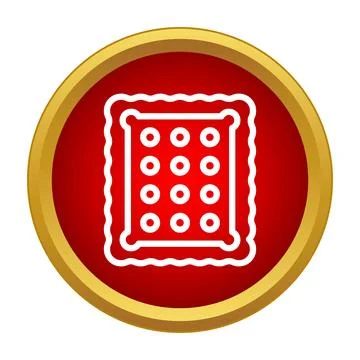 Biscuit food icon presenting snack concept Stock Illustration