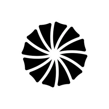 Biscuit glyph flat icon  Illustrazione stock