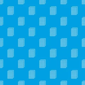 Biscuit ice cream pattern seamless blue Stock Illustration