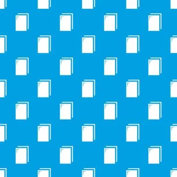 Biscuit ice cream pattern seamless blue Stock Illustration