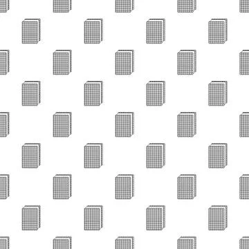 Biscuit ice cream pattern vector seamless Stock Illustration