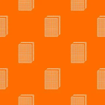 Biscuit ice cream pattern vector orange Illustrazione stock