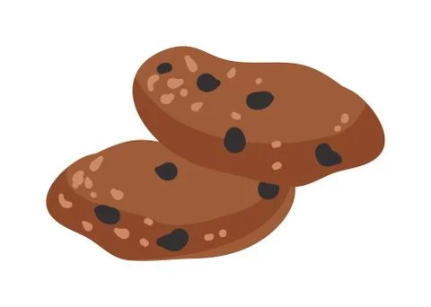Biscuit isolated vector illustration Stock Illustration