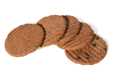 Biscuit  isolated on white background 스톡 사진