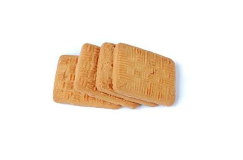 Biscuit isolated on a white background Stock Photos
