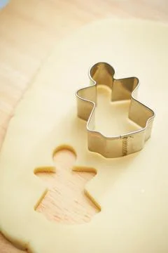 Biscuit making process, studio shot Stock Photos