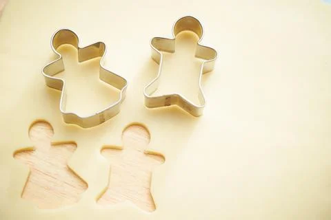 Biscuit making process, studio shot Stock Photos