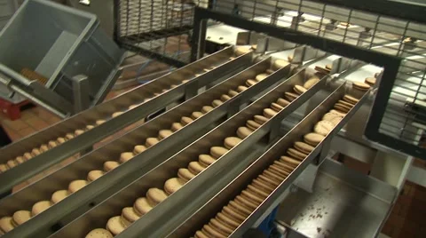 Biscuit manufacturer Wernli AG 40 Stock Footage