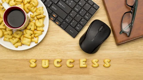 Biscuit of Method to Success Stock Footage 155909585