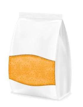 Biscuit in packaging illustration Stock Illustration