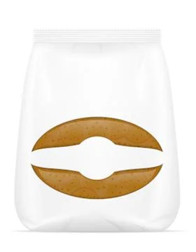 Biscuit in packaging vector illustration Illustrazione stock