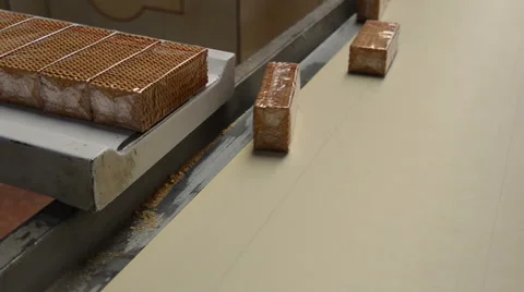 Biscuit packing tape Video stock 46053360