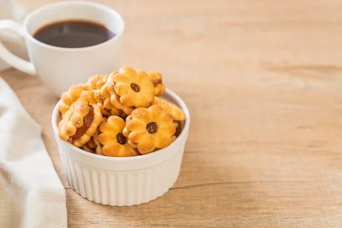 Biscuit with pineapple jam Stock Photos