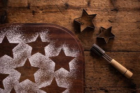 Biscuit preparation 04 스톡 사진