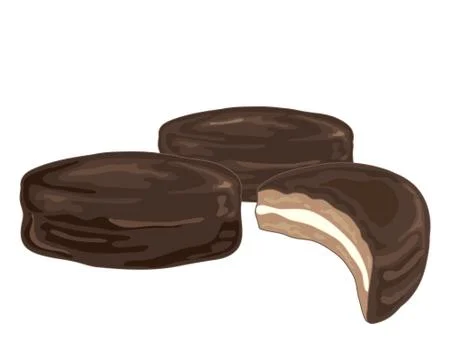Biscuit snack Stock Illustration